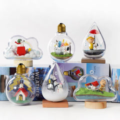 Re-Ment Peanuts Snoopy Weather Terrarium Blind Box