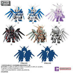 Bandai QMSV MINI Hi-ν Gundam RX-93-v2 Mobile Suit Mini Figurine Blind Box