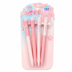 Sakura Bunnies gel pen black 0.5mm 4pc (pack)