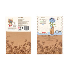 Rowood Blue Hydrangea DIY Flower Wooden 3D Puzzle TW141
