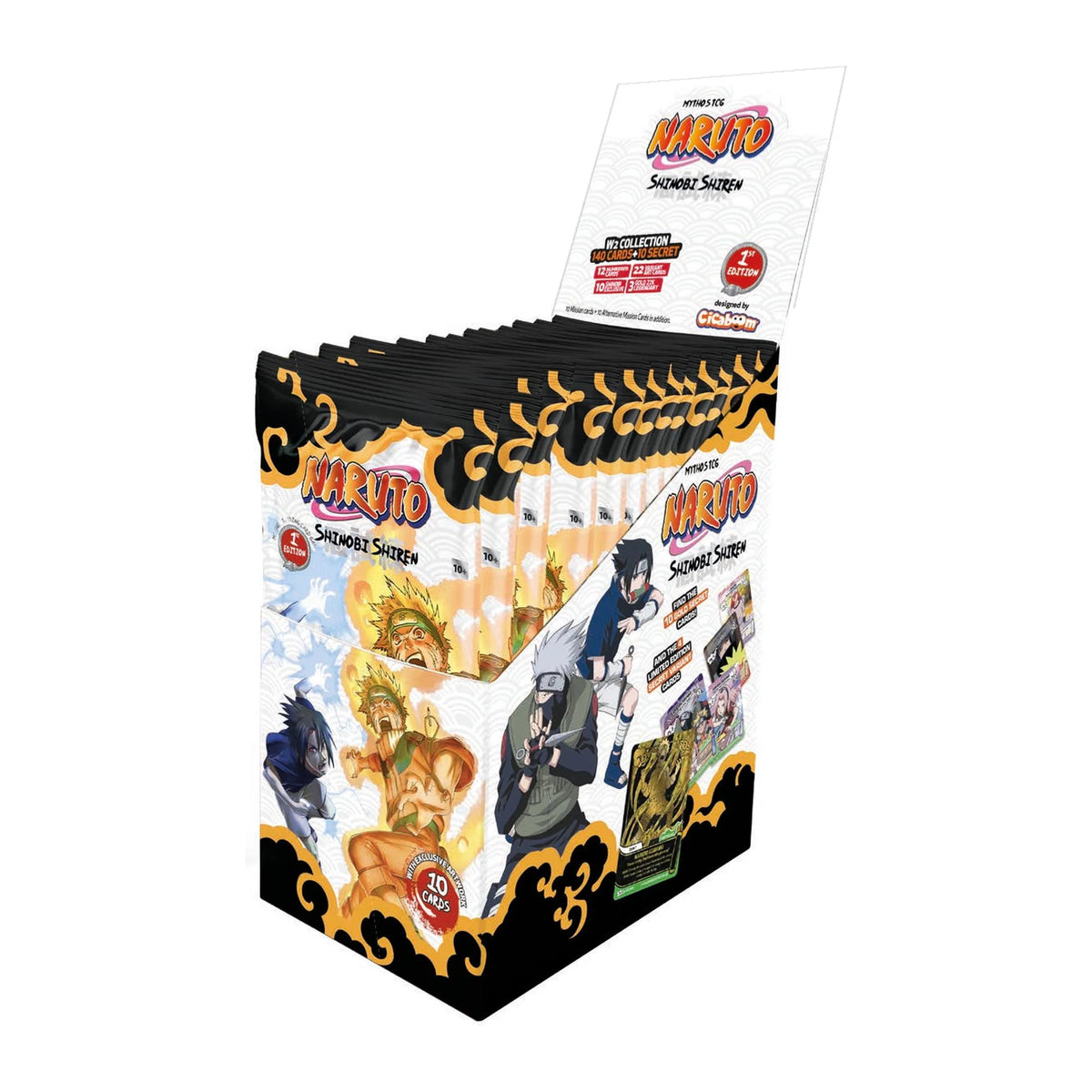 NARUTO Mythos Set 2 Shinobi Shiren 1st Edition - Booster Pack Box