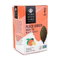 YAMAMOTOYAMA PEACH GINGER GREEN TEA BAG