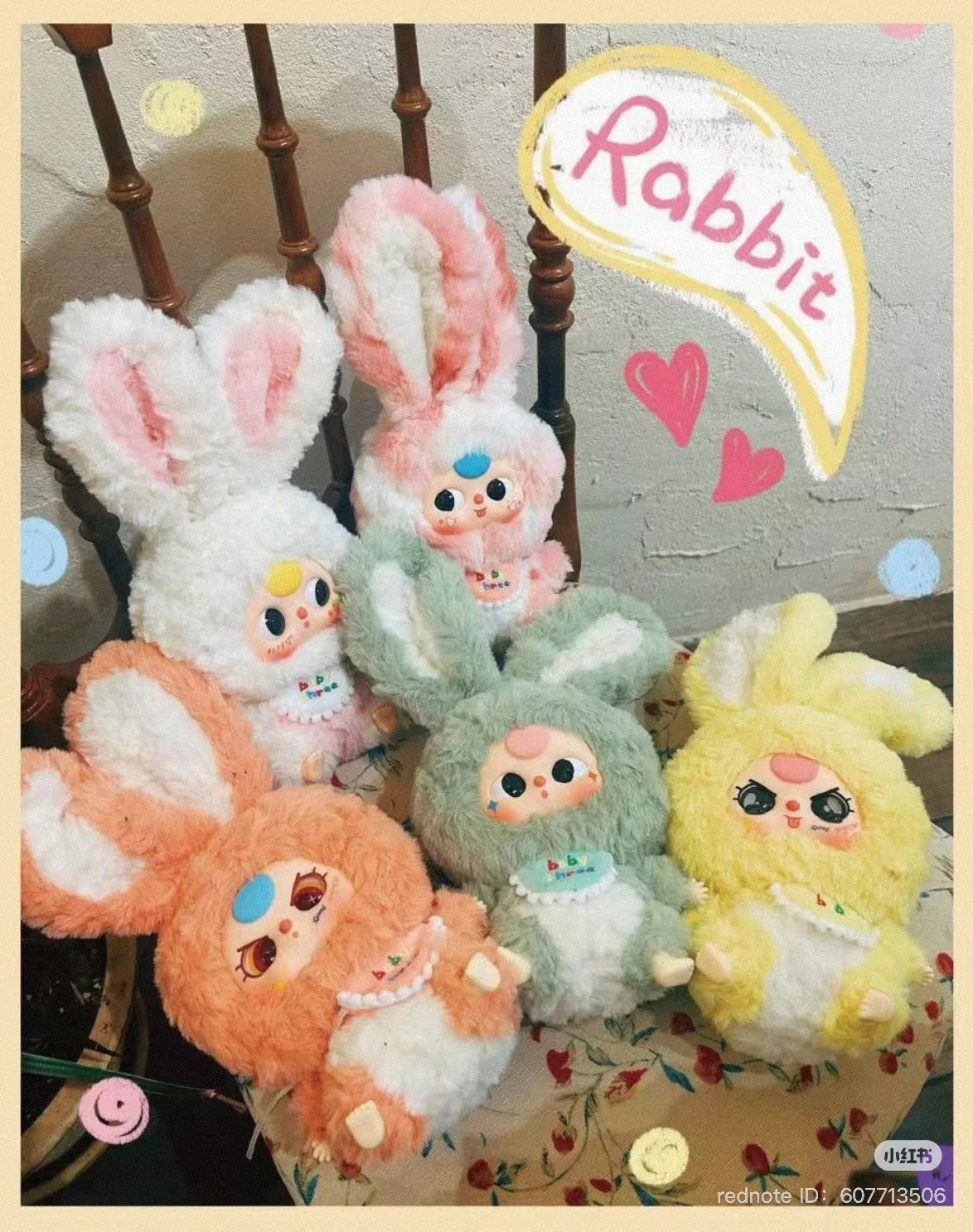 Baby Three Bunny Return Plush Doll Random Blind Box