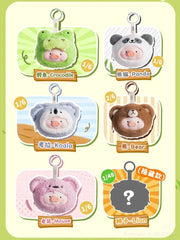Lulu Pig Animal Party Series Plush Silicone Bluetooth Earphone Bag Blind Box
