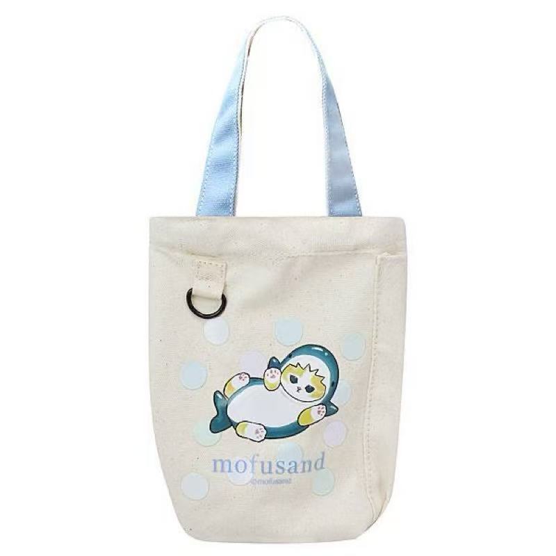 Mofusand canvas water bottle universal bag