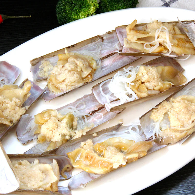 Garlic Razor Clam With Vermicelli
