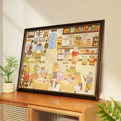 Robotime PT014 Lively Puppies’ Bakery 1000 Piece Jigsaw Puzzle