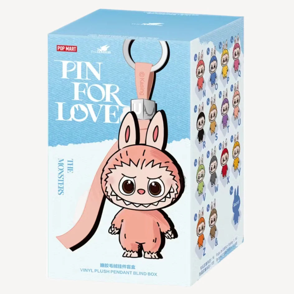 THE MONSTER LABUBU Pin for Love Series -  Vinyl Plush Pendant Blind Box （N-Z）