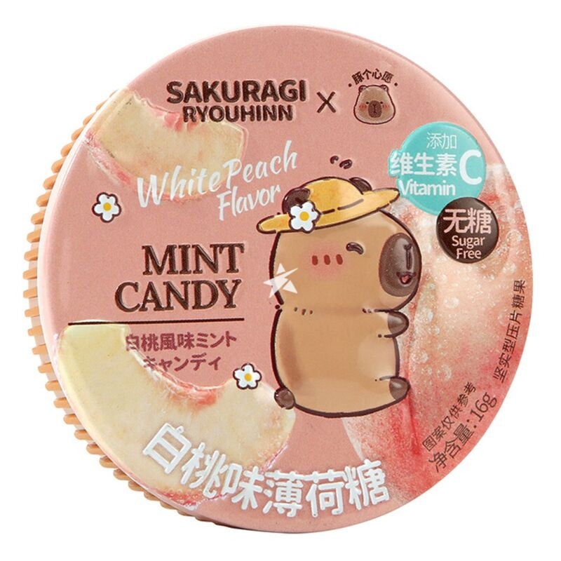 SAKURAGI RYOUHINN CAPYBARA MINT CANDY WHITE PEACH FLAVOR