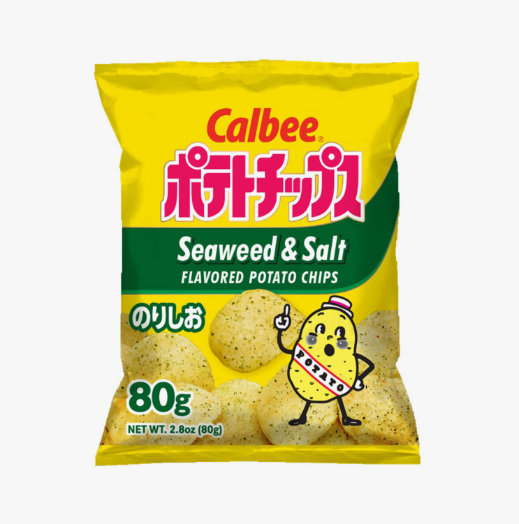 CALBEE POTATO CHIPS SALT & SEAWEED FLAVOR