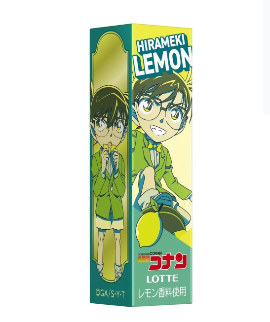 Lotte Detective Conan Gum Flash Lemon Flavor