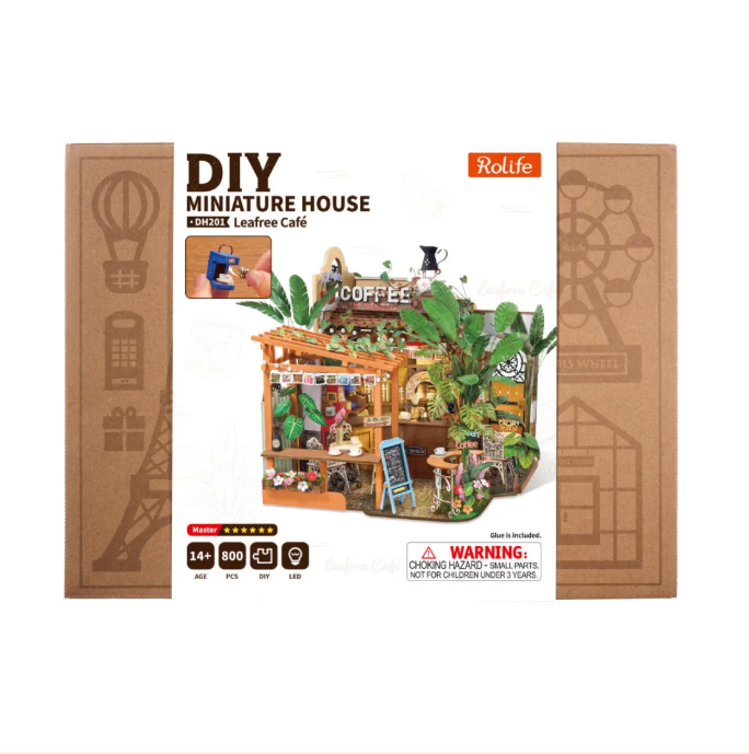 Rolife DIY Miniature House - Leafree Café DH201