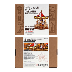 Rolife 3D Wooden Puzzle - Classic Carousel AMC01