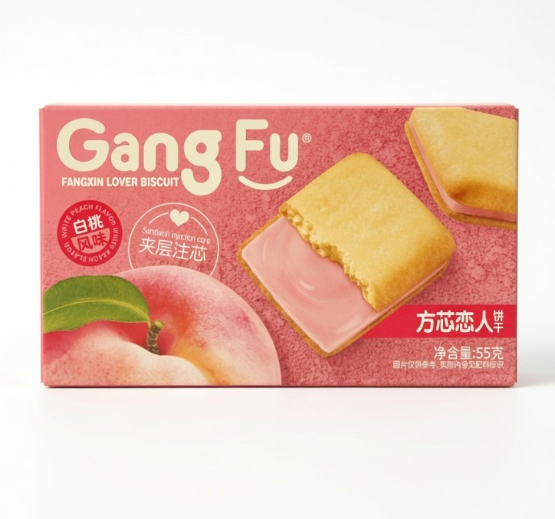 GF FANGXIN LOVER BISCUIT WHITE PEACH FLAVOR