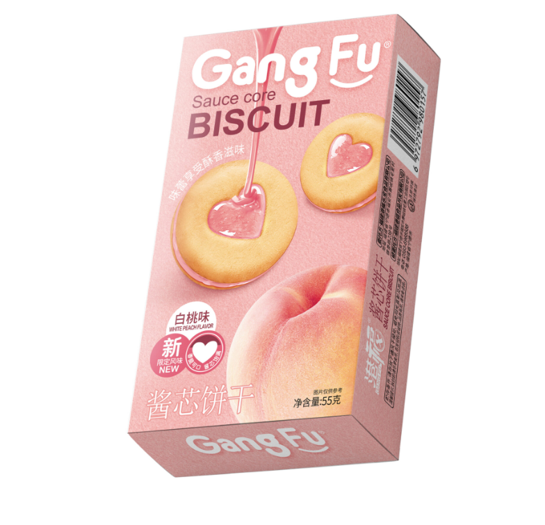 GF SAUCE CORE BISCUIT WHITE PEACH FLAVOR