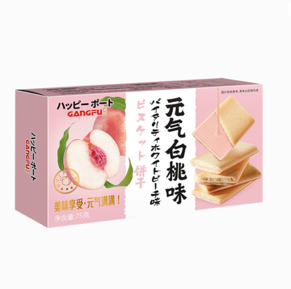 GF GENKI BISCUIT WHITE PEACH FLAVOR