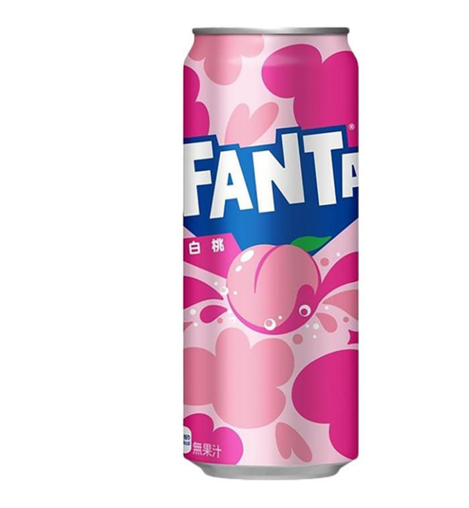 COCA COLA FANTA-WHITE PEACH SODA (JAPAN CAN)500ML