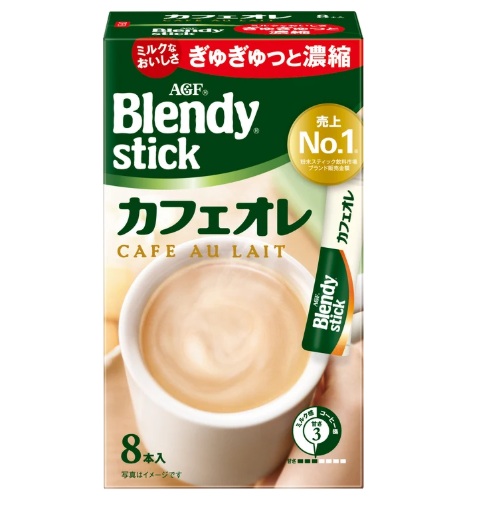 AGF BLENDY STICK AGF SMOOTH CAFE AU LAIT (8 STICKS)