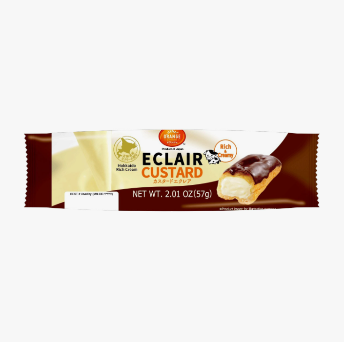 "ORANGE" CUSTARD CREAM ECLAIR