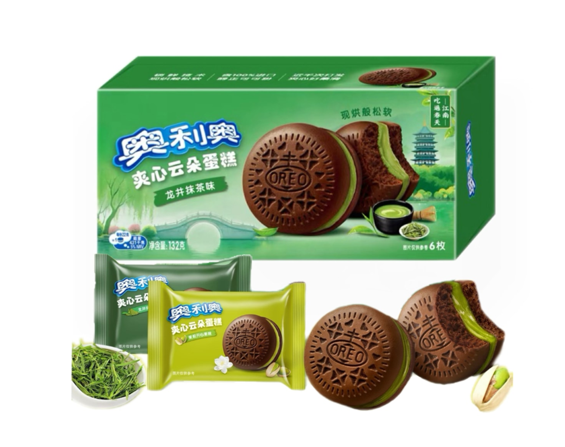 OREO SOFT SNACK CAKES (LONGJING MATCHA FLAVOR)