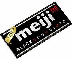 Meiji black chocolate bar