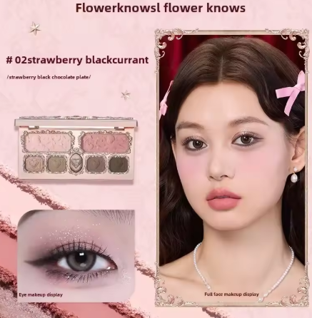 FLOWER KNOWS  Strawberry Cupid Makeup Palette Color – 02 Blackcurrant