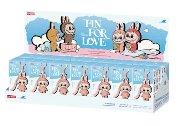 THE MONSTER LABUBU Pin for Love Series -  Vinyl Plush Pendant Blind Box （N-Z）