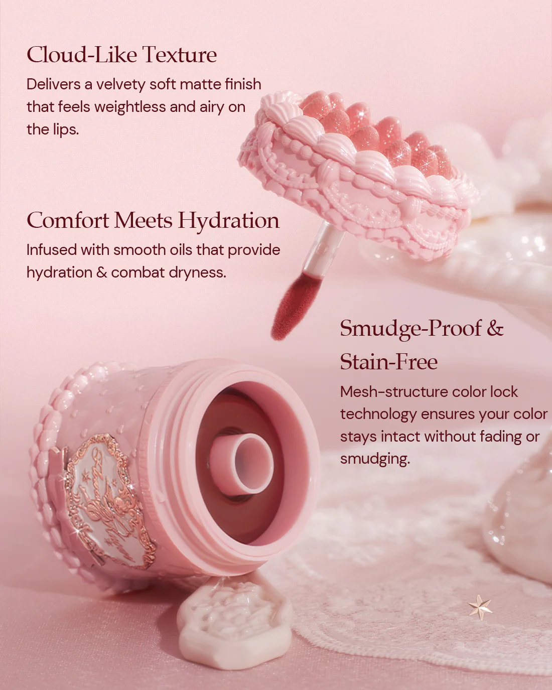 Flower Knows Strawberry Cupid Cake Lip Cream  V02 Souffle