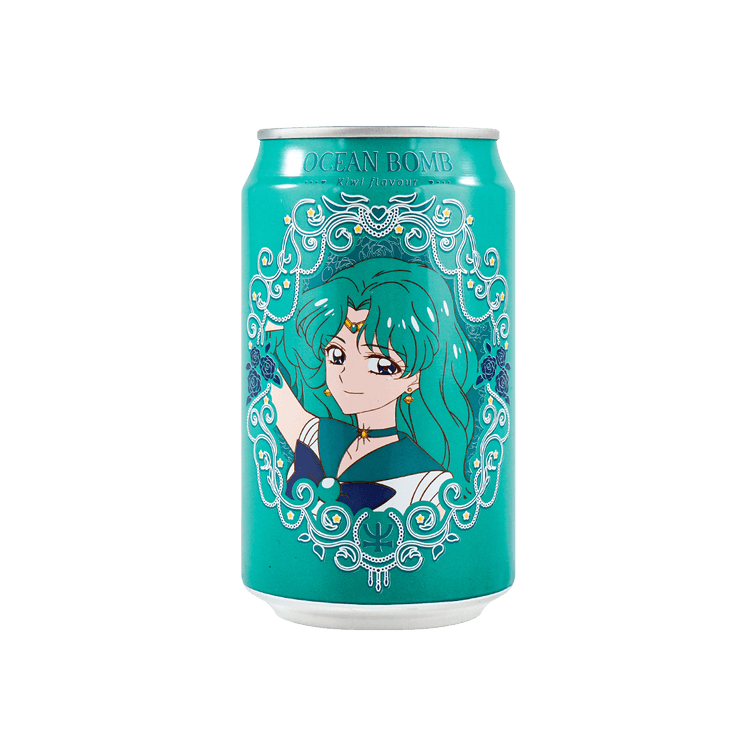 OCEAN BOMB Sailor Moon Sparkling Water - Kiwi Flavor, 11.15fl oz