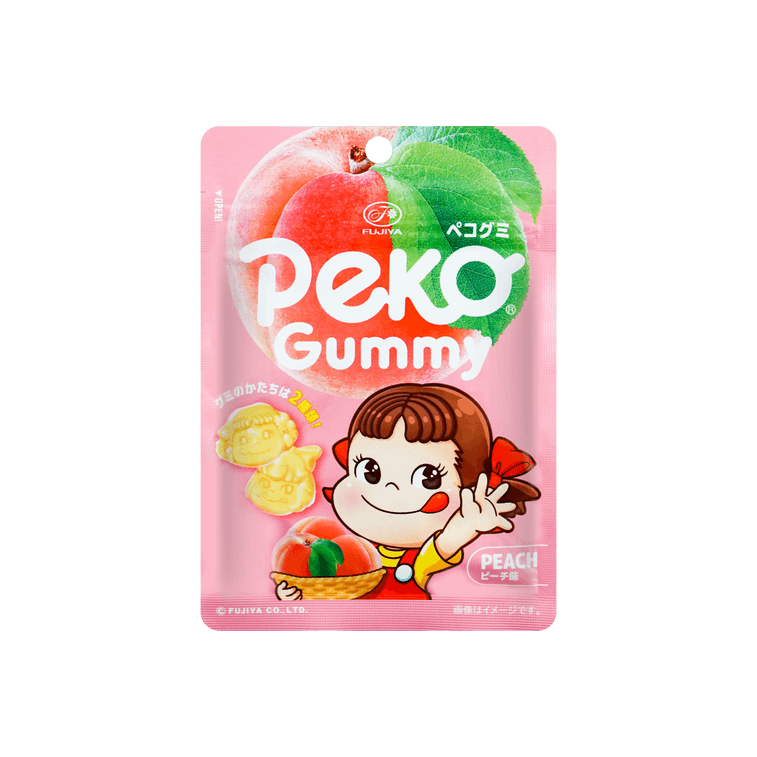 FUJIYA PEKOCHAN GUMMY PEACH