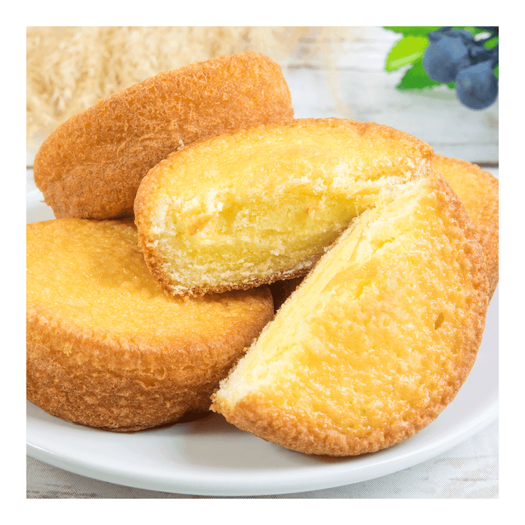 LOTTE Korea Soft Custard Cream Cakes - Korean Dessert, 12 Pieces, 9.74oz