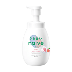 KRACIE NAIVE BODY SOAP PEACH FOAM 600ML