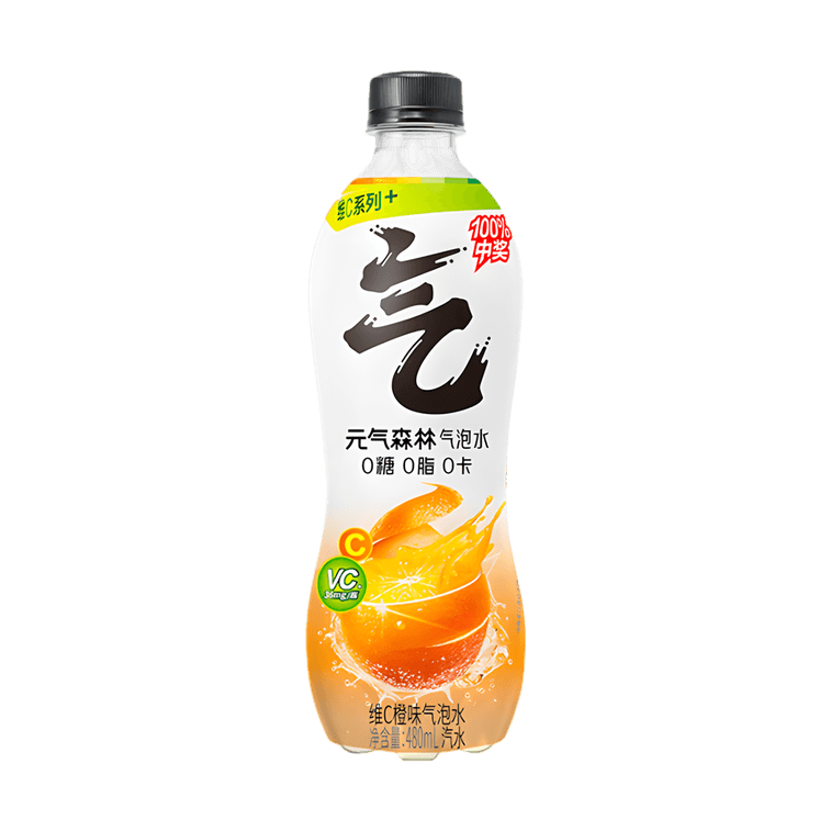 Chi Forest Sparkling Water Vitamin C Orange Flavor (480ml)