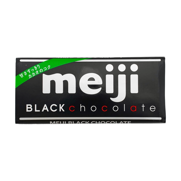 Black chocolate Meiji bar