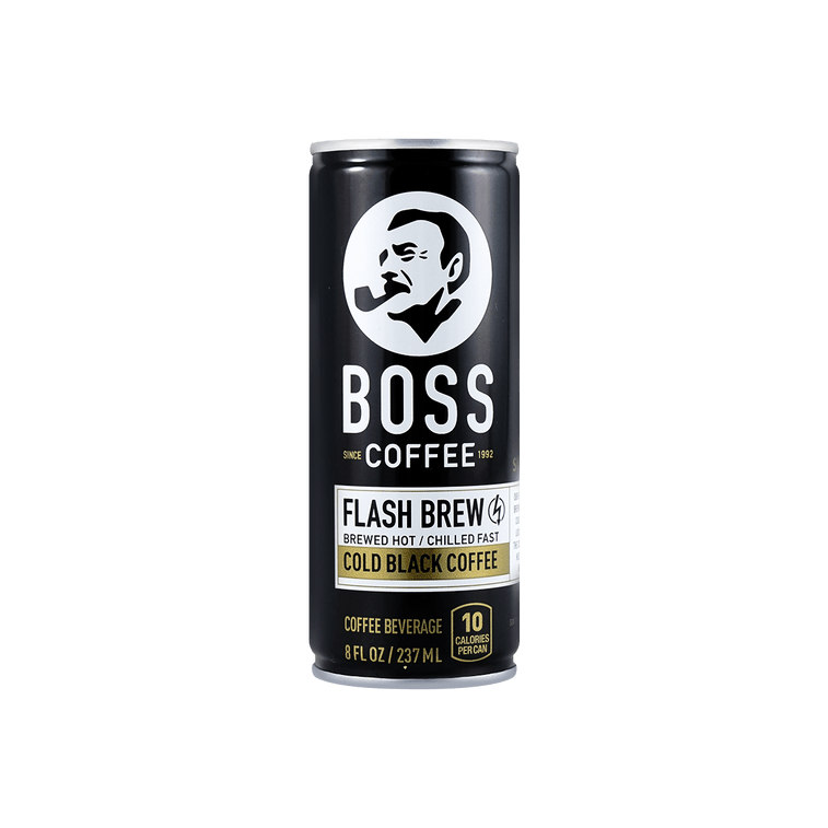 BOSS FLASH BREW COLD BLACK COFFEE