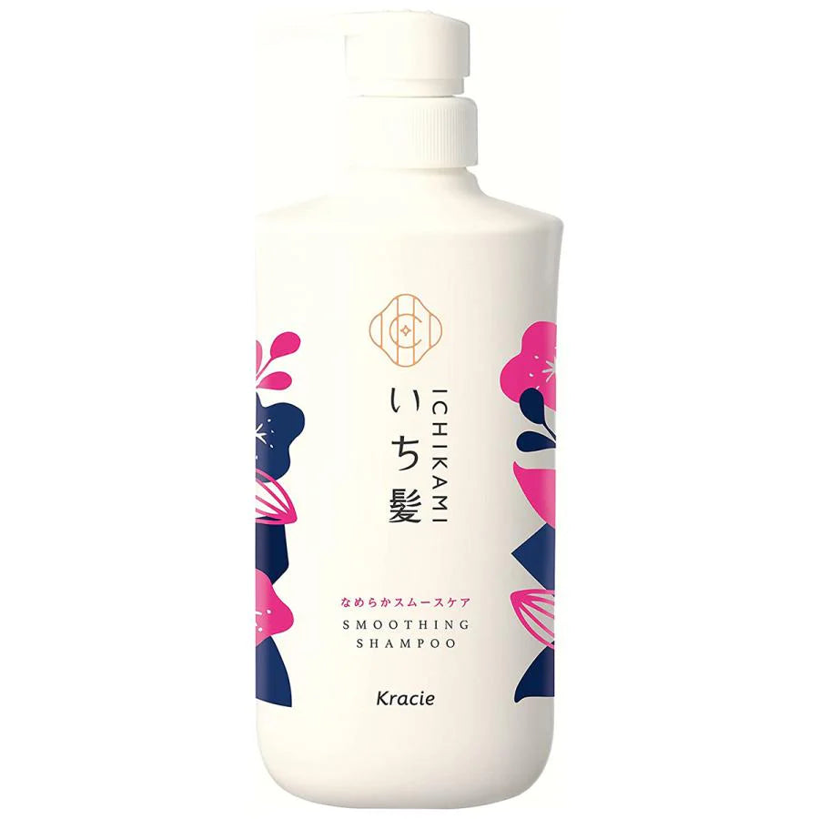 KRACIE ICHIKAMI SMOOTHING SHAMPOO PUMP,480ML
