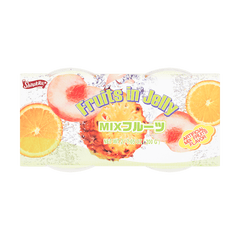 SHIRAKIKU Jelly Cup Mixed Fruit Flavor 2 Cups 400g
