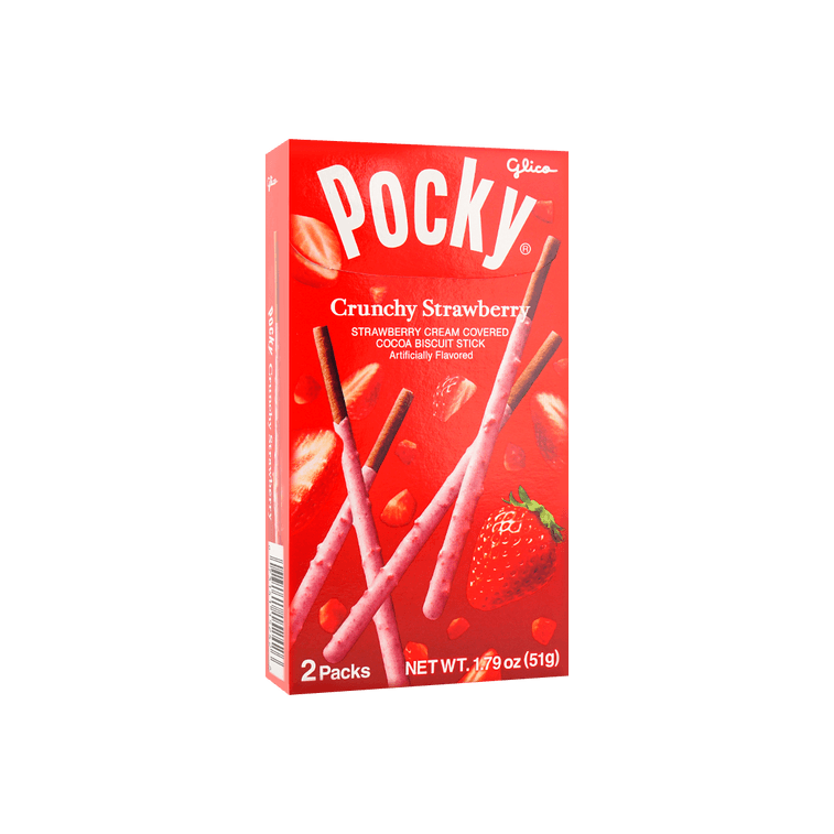 GLICO POCKY CRUNCHY STRAWBERRY