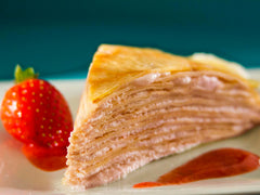 Japanese Strawberry / Vanilla Crepe Cakes (2Pc)
