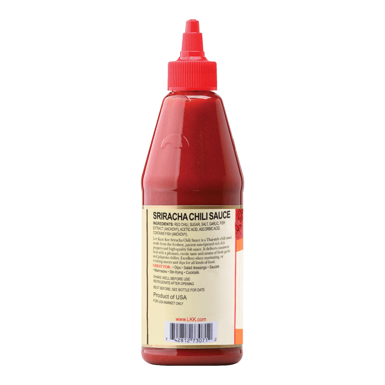 Lee Kum Kee Siracha Chili Sauce Plastic Bottle, 18 oz