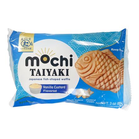 MOchi Taiyaki Japanese fish shaped waffle Vanilla Custard