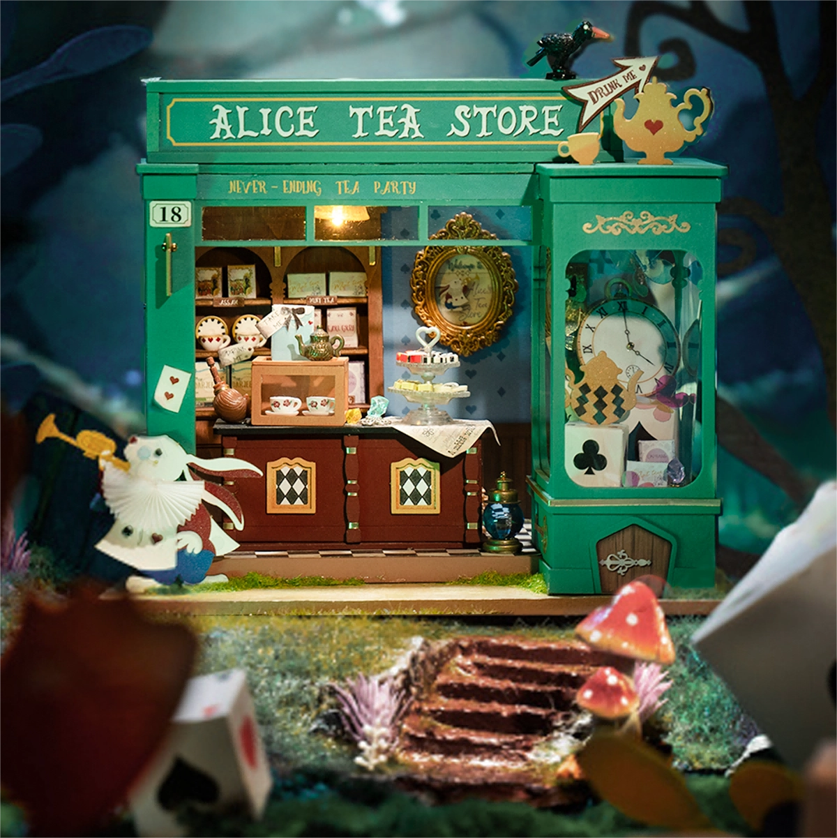 Sale Rolife Miniature House Kit - Alice's Tea Store DG156