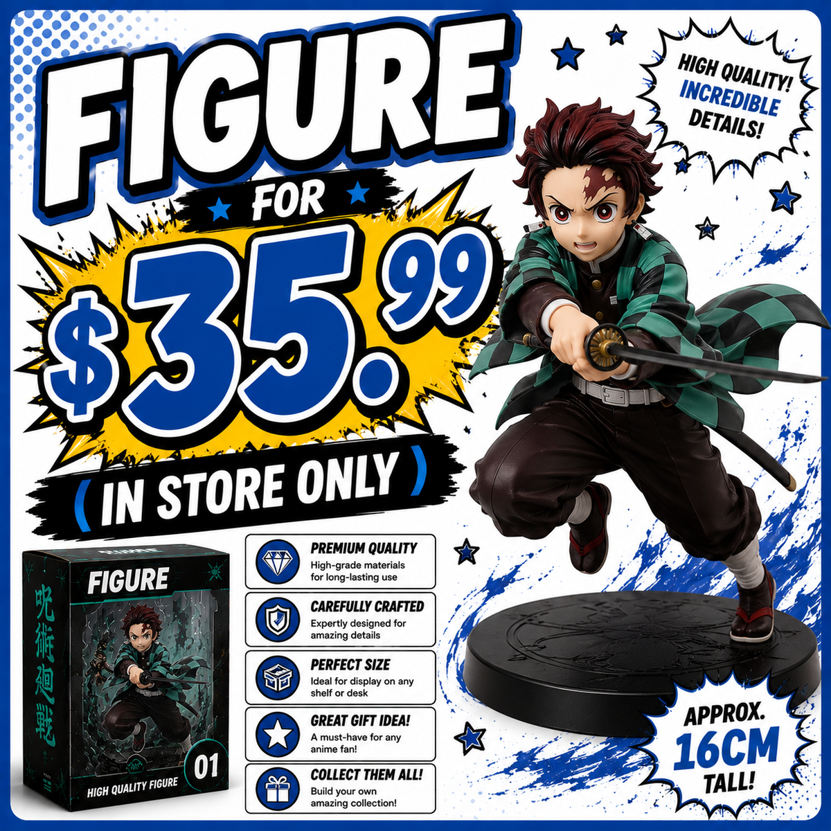 FIGURE FOR $35.99 (IN STORE ONLY)