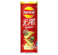 LAY'S POTATO CHIPS (CANNED) BBQ FLAVOR 104g