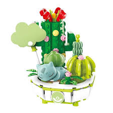 Keeppley Pokemon Bulbasaur Potted Plant Building Blocks Toy Set
