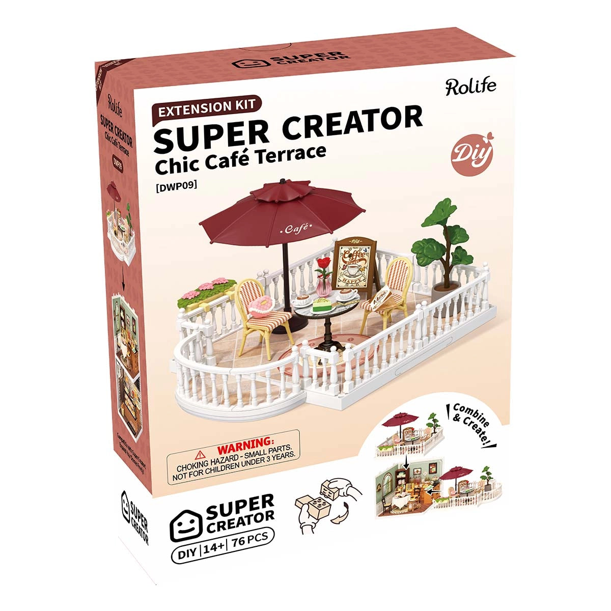 Rolife Super Creator Extension Pack - Chic Cafe Terrace 3D Puzzle