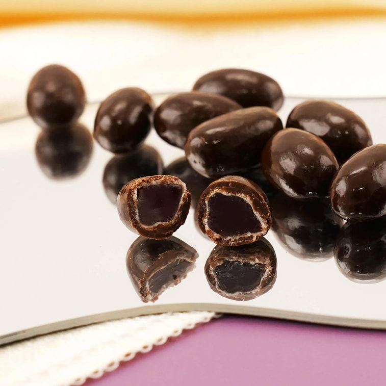 KASUGAI Grape Gummies with Chocolate Flavored