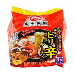 SALE!! YAMAMOTO SEIFUN TANUKI OYAJI SPICY RAMEN 5P (MEAT-FREE)450g