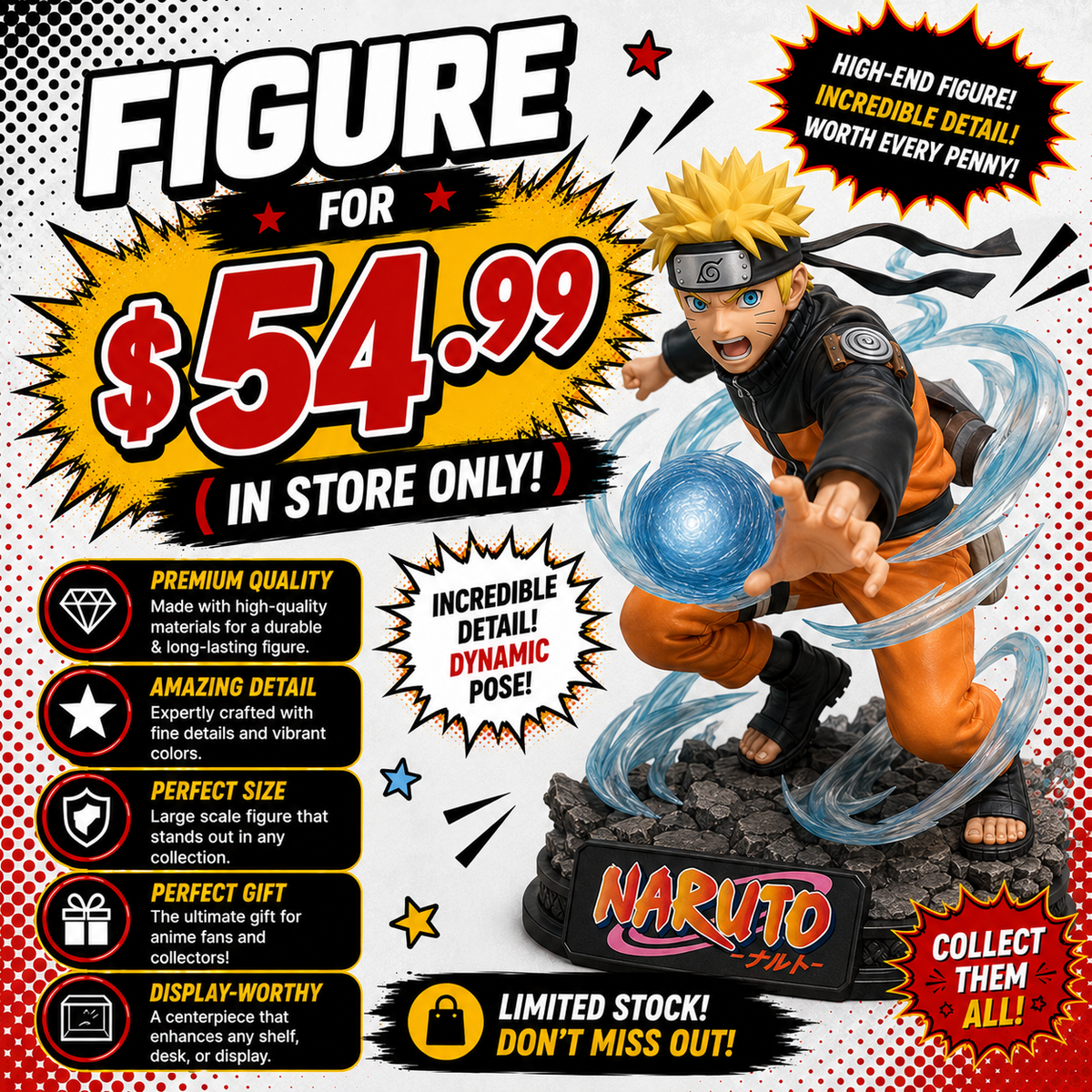 FIGURE FOR $54.99 (IN STORE ONLY)