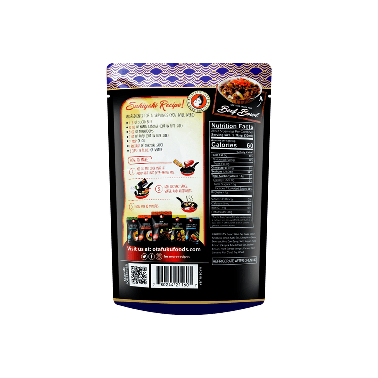 OTAFUKU TOKYO SUKIYAKI SAUCE SWEET SOY SAUCE BASE 160ML